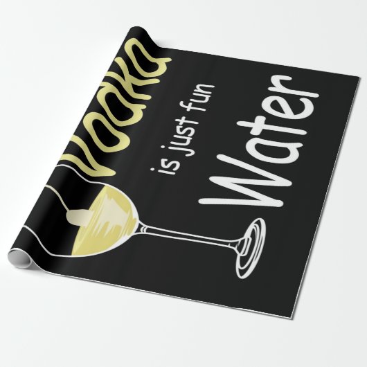 Wodka is gewoon vun water cadeaupapier (Uitgerold)