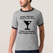 WODKA IS GOEDKOPER DAN DINER VOOR TWEE T-SHIRTS (Voorkant)