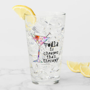Wodka is goedkoper dan Therapy #Drink #Highball Glas