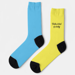 Wodka is & Whiskey is niet bij elkaar passende sok