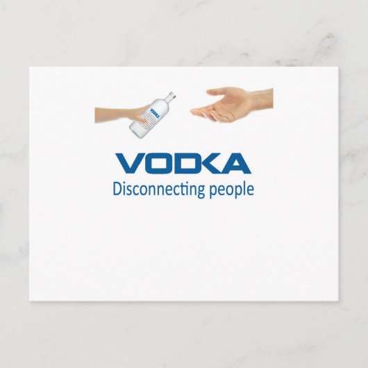 Wodka - mensen losmaken briefkaart (Voorkant)