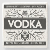 Wodka-Onderzetter Stenen Onderzetter (Voorkant)