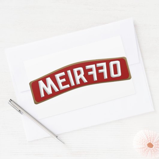 Wodka Rechthoekige Sticker (Envelop)