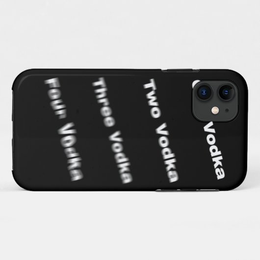 Wodka-stappen Case-Mate iPhone Case (Achterkant (horizontaal))