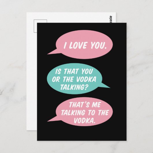Wodka Talking Pandemic Briefkaart (Voorkant / Achterkant)