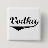 Wodka Vierkante Button 5,1 Cm (Voorkant)