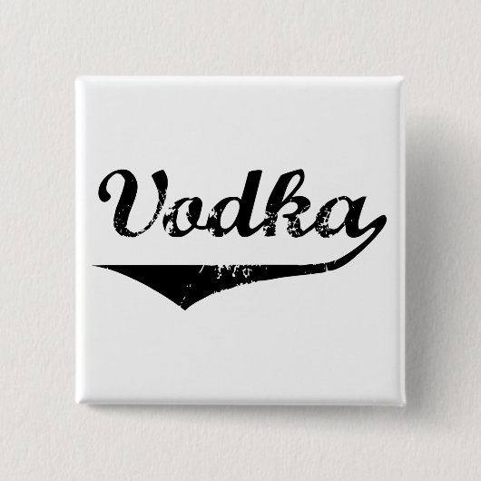 Wodka Vierkante Button 5,1 Cm (Voorkant)