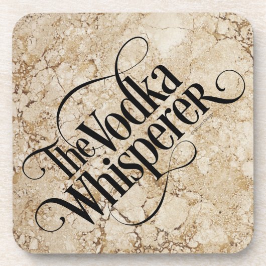 Wodka Whisperer Drankjes Onderzetter (Voorkant)