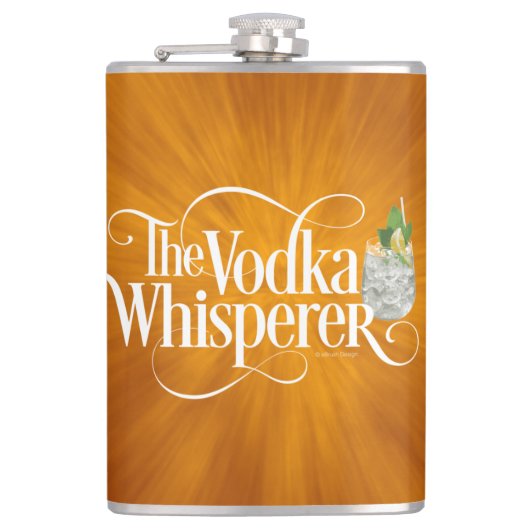 Wodka Whisperer Flask Heupfles (Voorkant)