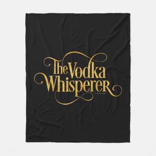 Wodka Whisperer Fleece Deken (Voorkant)