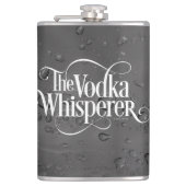 Wodka Whisperer Heupfles (Voorkant)