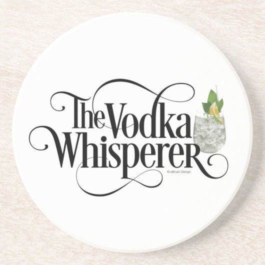 Wodka Whisperer Onderzetter (Voorkant)
