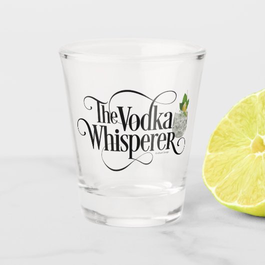 Wodka Whisperer Shot Glass Glas (Voorkant)