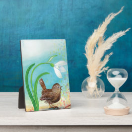 Woe vogels zingen op zonsopgang in de lente fotoplaat