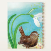 Woe vogels zingen op zonsopgang in de lente planner (Achterkant)