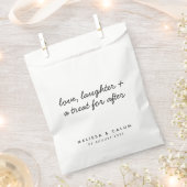 Woeddag Treat | Modern minimalistisch script wit Bedankzakje (Geknipt)