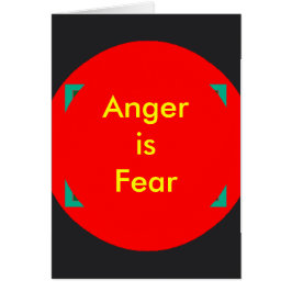 ! Woede creëren is angst