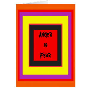 ! Woede creëren is angst