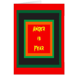 ! Woede creëren is angst