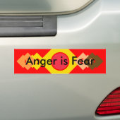 ! Woede creëren is angst Bumpersticker (Op auto)