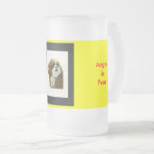 ! Woede creëren is angst Matglas Bierpul (Voorkant rechts)