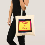 ! Woede creëren is angst Tote Bag (Voorkant (product))