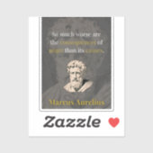 Woede Doet Jou Het Meest Kwalijk: Marcus Aurelius Sticker (Vel)