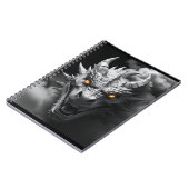 Woede Dragon Head Portrait Notitieboek (Linkerzijde)