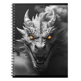 Woede Dragon Head Portrait Notitieboek