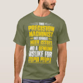 Woede geeft Precision Machinist uit T-shirt (Voorkant)