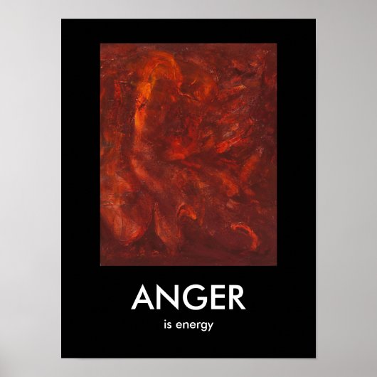 Woede is Energie Poster (Voorkant)