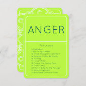 Woede LOA Emotionele Begeleiding Schaal Kaart (Voorkant / Achterkant)