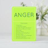 Woede LOA Emotionele Begeleiding Schaal Kaart (Staand voorkant)