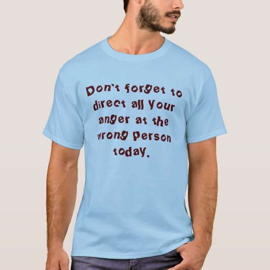 woede t-shirt (Voorkant)