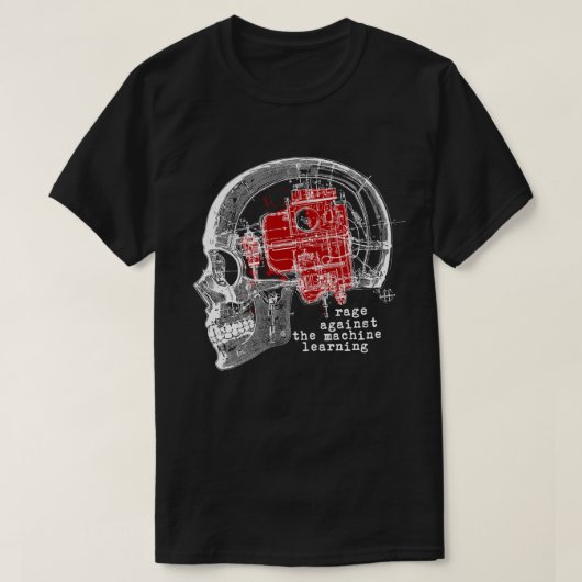 Woede tegen de machine learning t-shirt (Design voorkant)