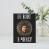 Woede tegen het patriarchaat briefkaart (Staand voorkant)