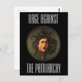 Woede tegen het patriarchaat briefkaart (Voorkant / Achterkant)