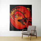 Woede van de hemelse draak wandkleed (In situ)