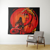 Woede van de hemelse draak wandkleed (In Situ (horizontaal))