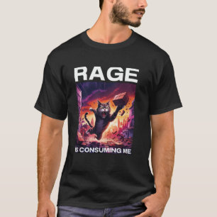 Woede Verteert Me Grappige Domme Aapachtige Kat Me T-shirt