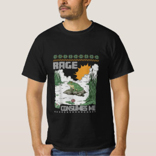 Woede Verteert Me Grappige Kikker Meme Retro Humor T-shirt