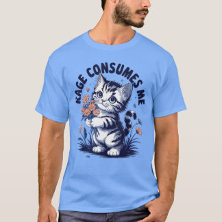 Woede Verteert Me Heren Klassieke Pasvorm Grijze C T-shirt