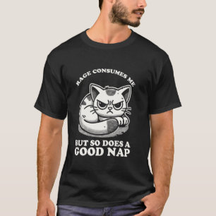 Woede Verteert Me Maar Een Goede Slaap Ook Boze Ka T-shirt