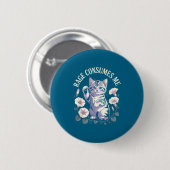 Woede Verteert Me Schattige Kitten Ronde Button 5,7 Cm (Voorkant /achterkant)