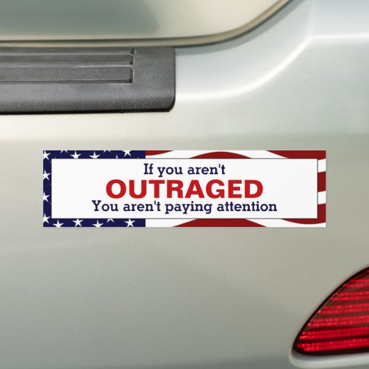 woedend bumpersticker (Op auto)