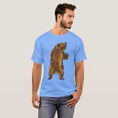 woedend grizzly beer t-shirt (Voorkant volledig)