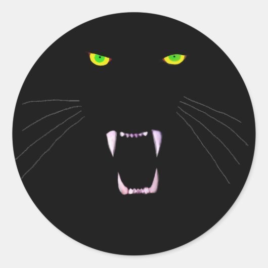 woedend ronde sticker (Voorkant)
