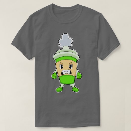 Woedende koffie t-shirt (Design voorkant)
