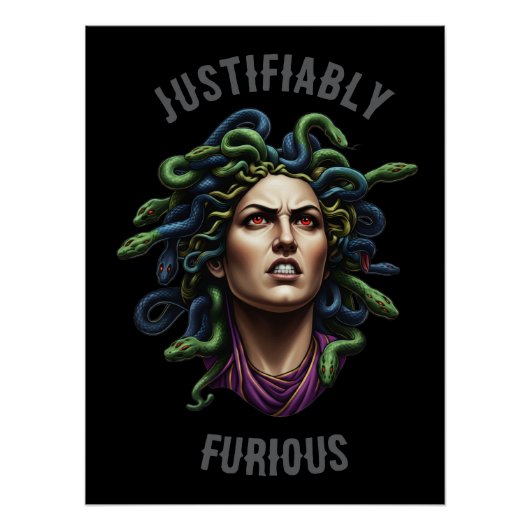 Woedende Medusa Perfect Poster (Voorkant)