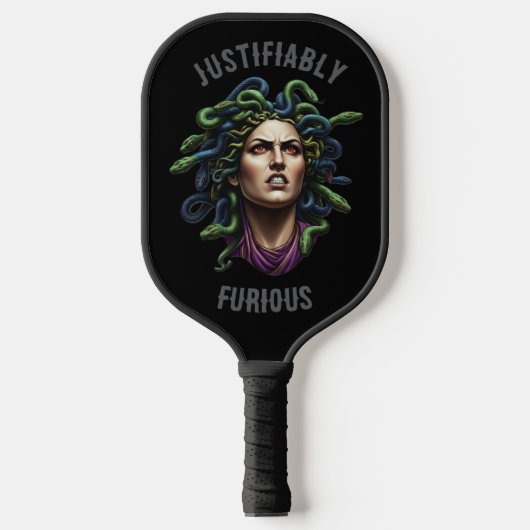 Woedende Medusa Pickleball Paddle (Voorkant)